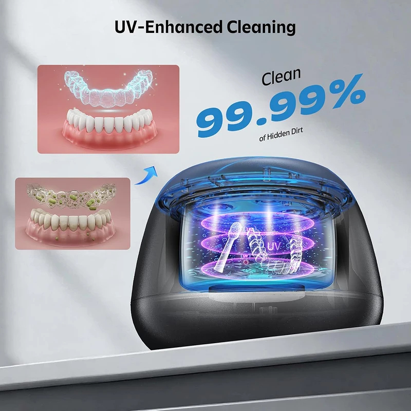 New Ultrasonic Retainer Cleane - Dental Guard Night 评论和价格