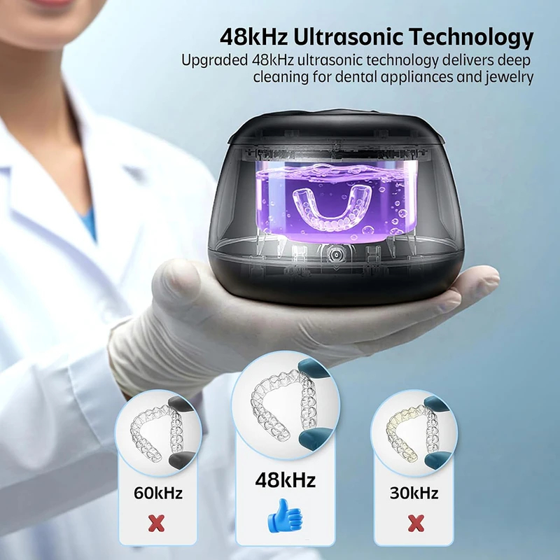 New Ultrasonic Retainer Cleane - Dental Guard Night 评论和价格