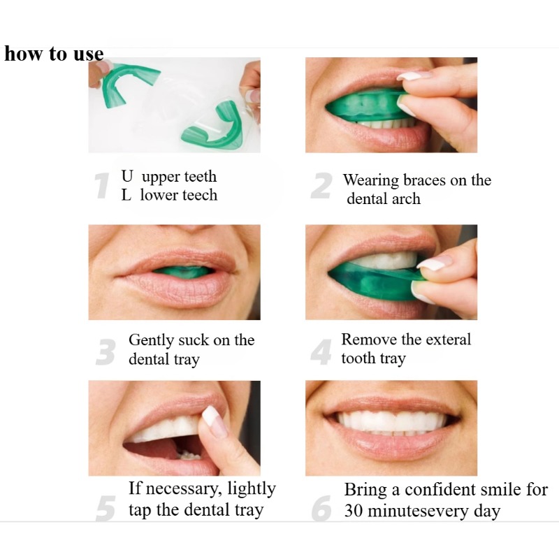 Set Teeth Whitening Tray U-sha - Teeth Whitening Opalescence 评论和价格