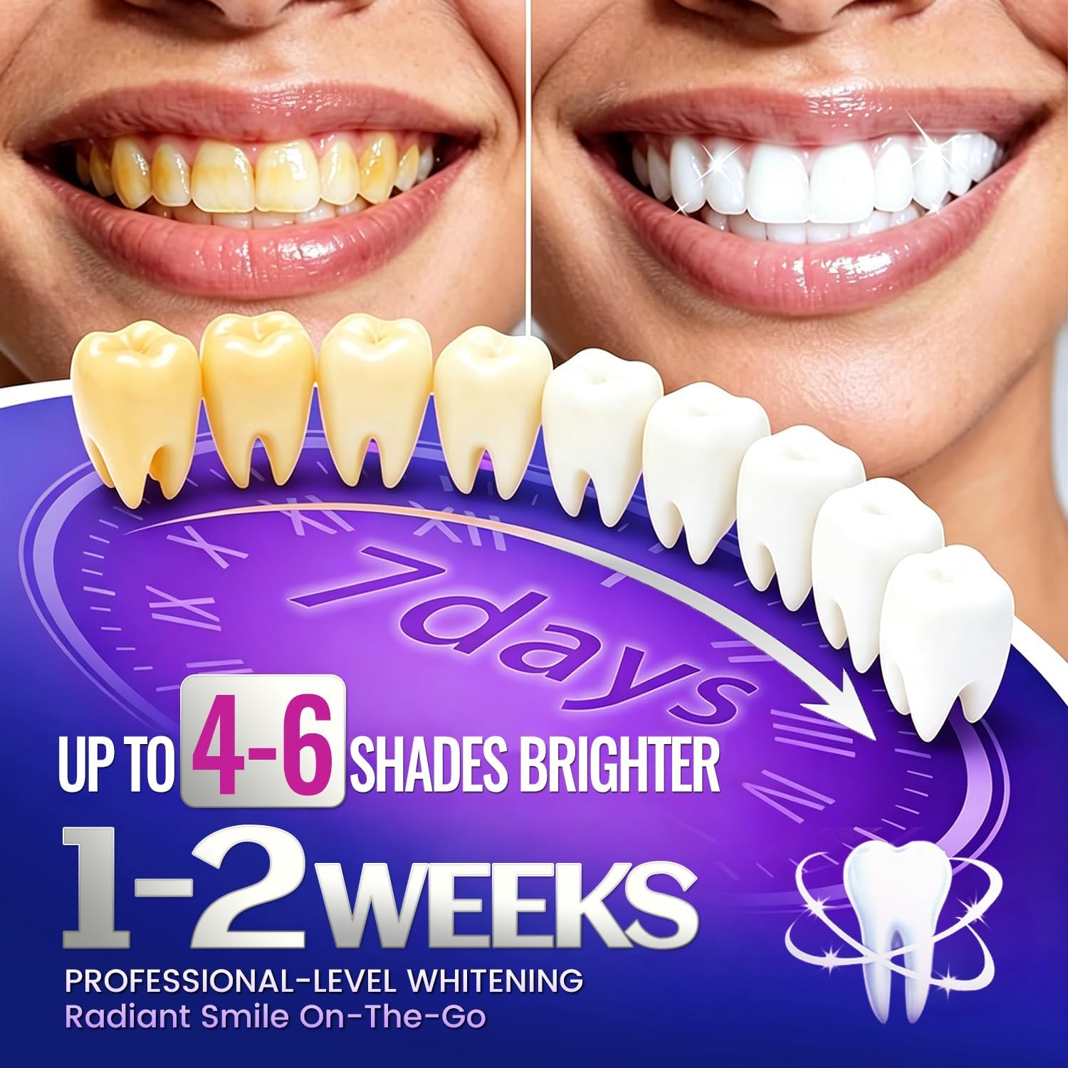7 pairs Teeth Whitening Strips - Teeth Whitening Strips Crest 评论和价格