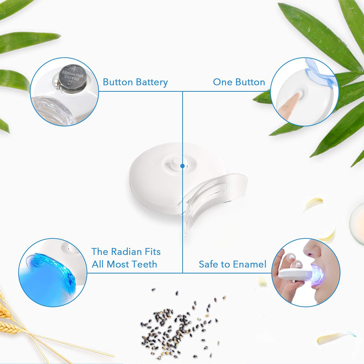 Teeth Whitening Kit - 5X LED L - Teeth Whitening Cream 评论和价格
