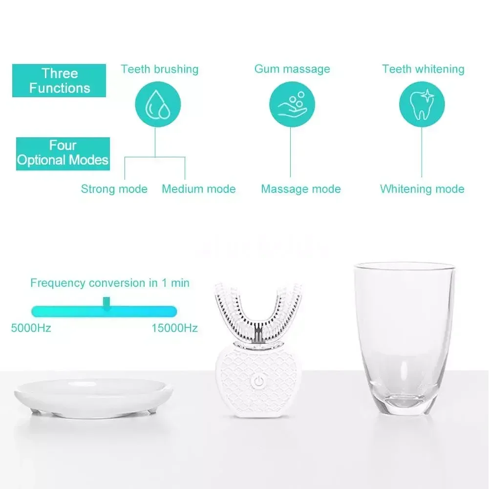 Ultrasonic Electric Toothbrush - Teeth Whitening With Blue Light 评论和价格