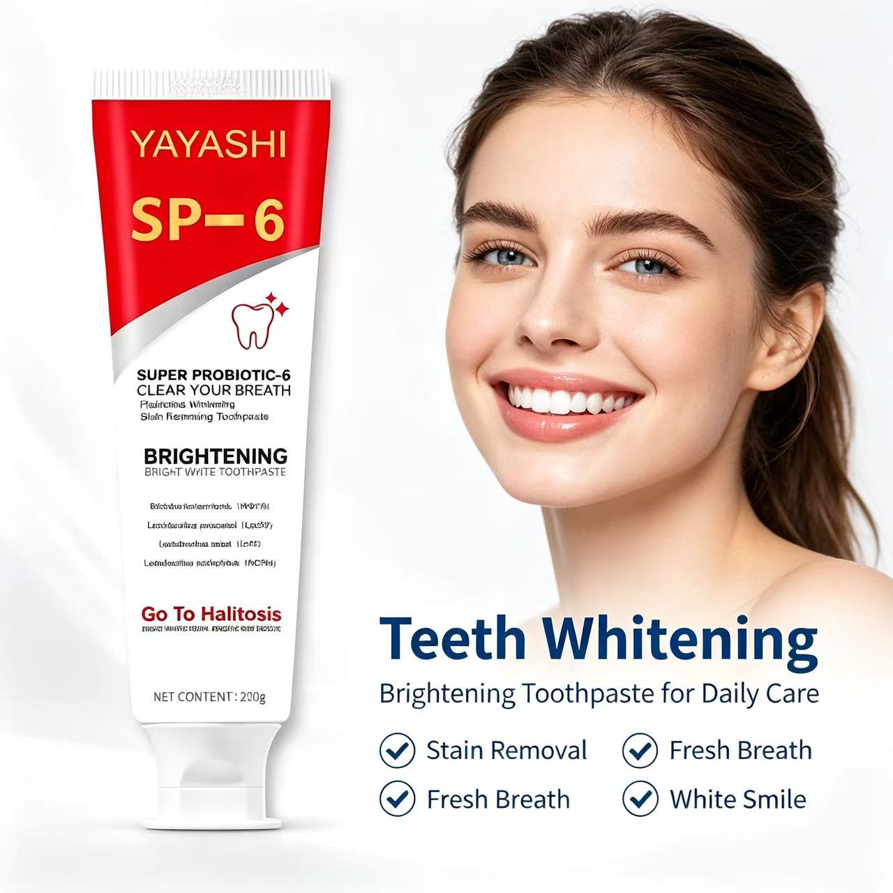 Sp-6 Probiotic Toothpaste Brig - Teeth Whitening Cream 评论和价格