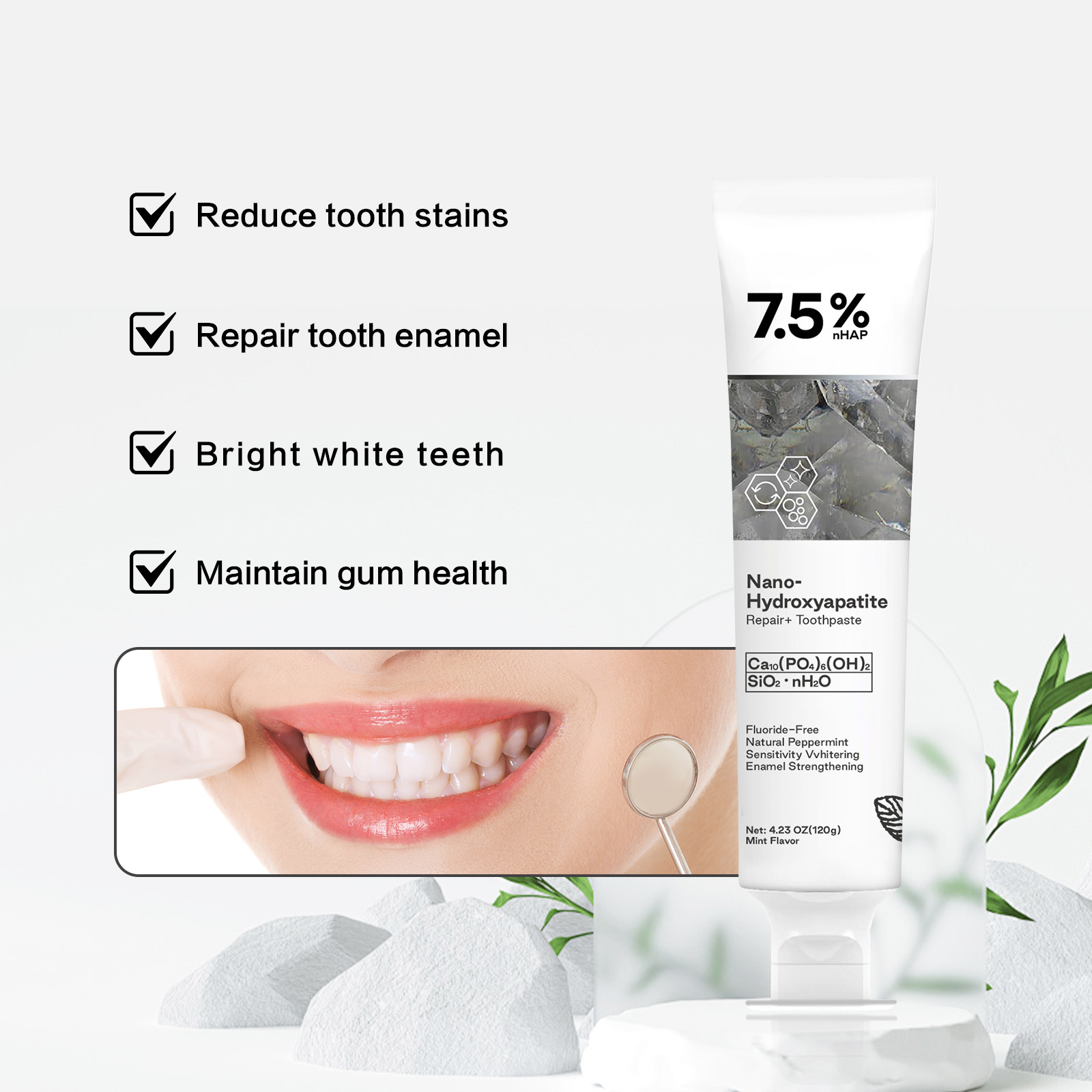 Nano Hydroxyapatite Toothpaste - Remineralizing Toothpaste 评论和价格