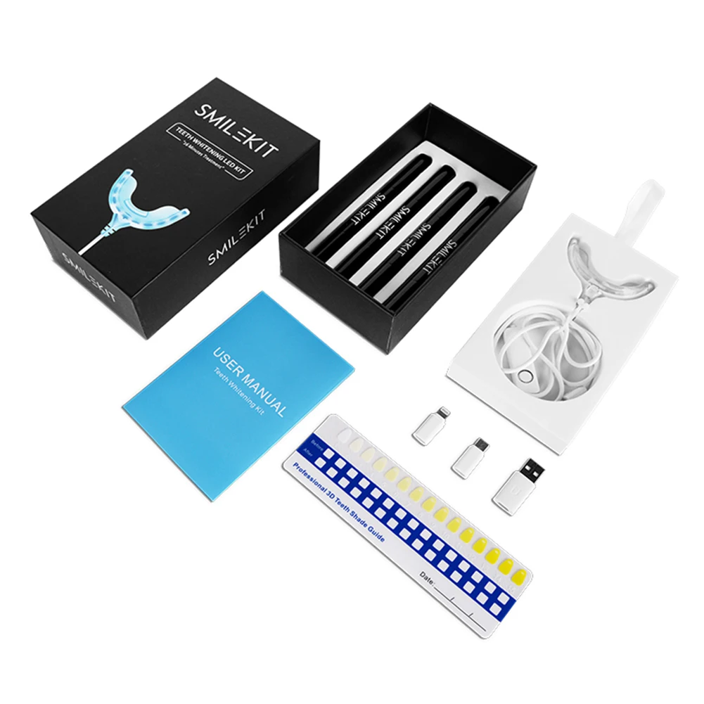Smart Timing 16 LED Cold Light - Teeth Whitening Kit With Light 评论和价格