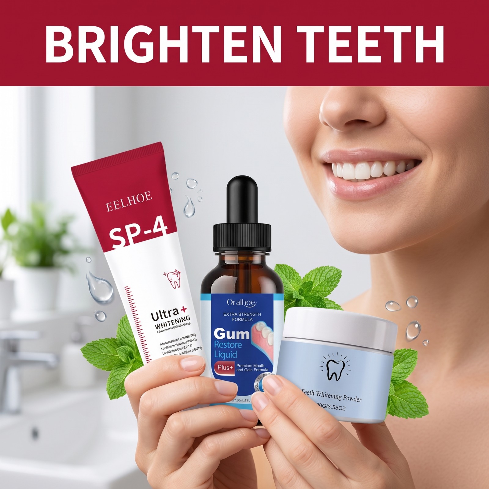Oral Care Combo Set Whitening  - Teeth Whitening Before And After 评论和价格