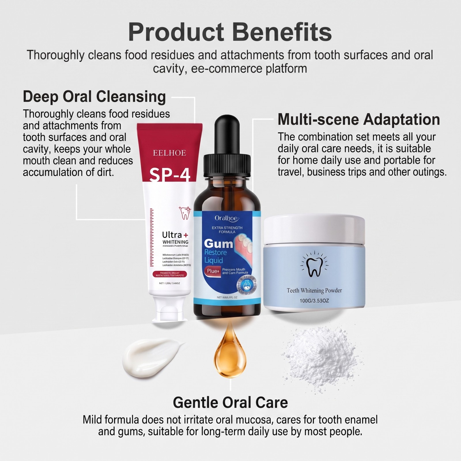Oral Care Combo Set Whitening  - Teeth Whitening Before And After 评论和价格