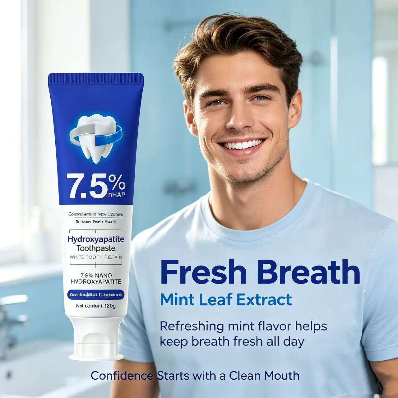 7.5%Nano Hydroxyapatite Toothp - Teeth Whitening Cream 评论和价格
