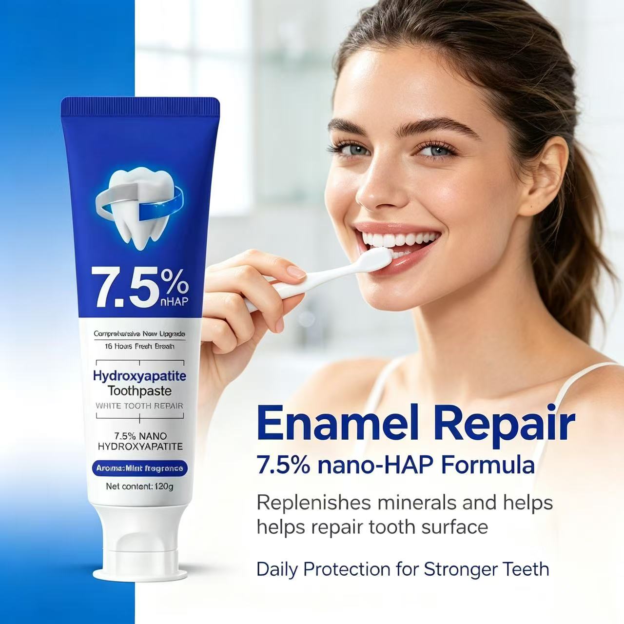 7.5%Nano Hydroxyapatite Toothp - Teeth Whitening Cream 评论和价格