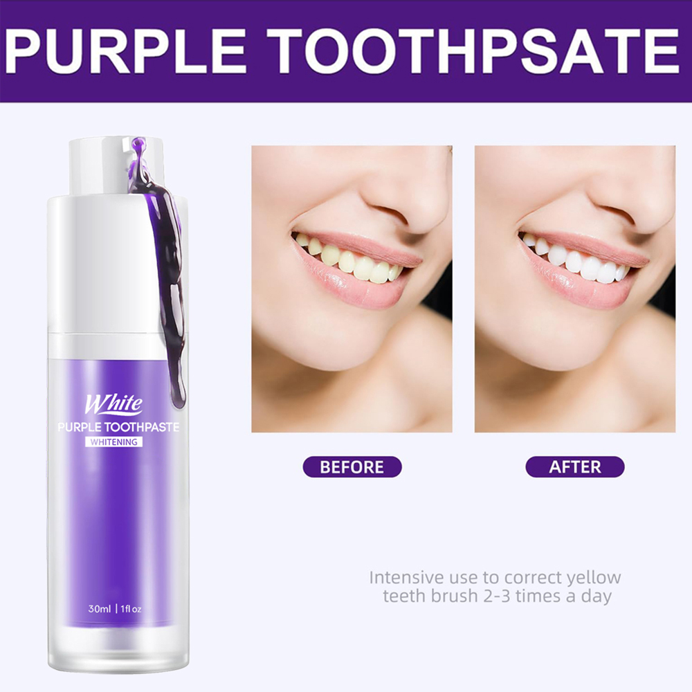 Purple Whitening Toothpaste 30 - Teeth Whitening Cream 评论和价格