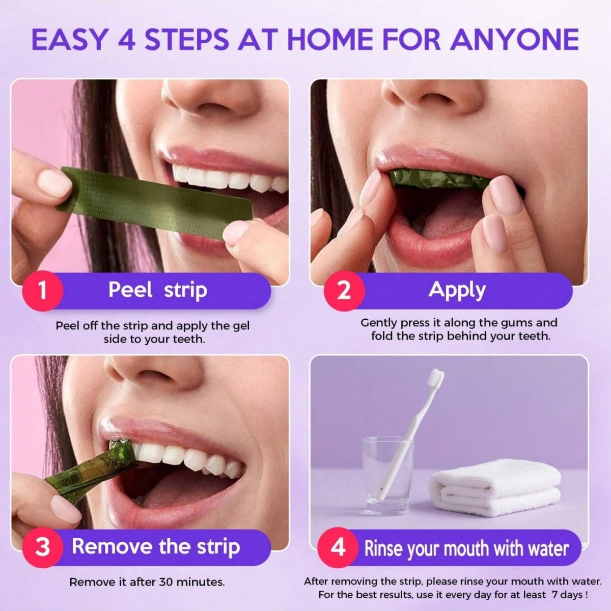 Deluxe Whitening Teeth Sticker - Teeth Whitening Before And After 评论和价格