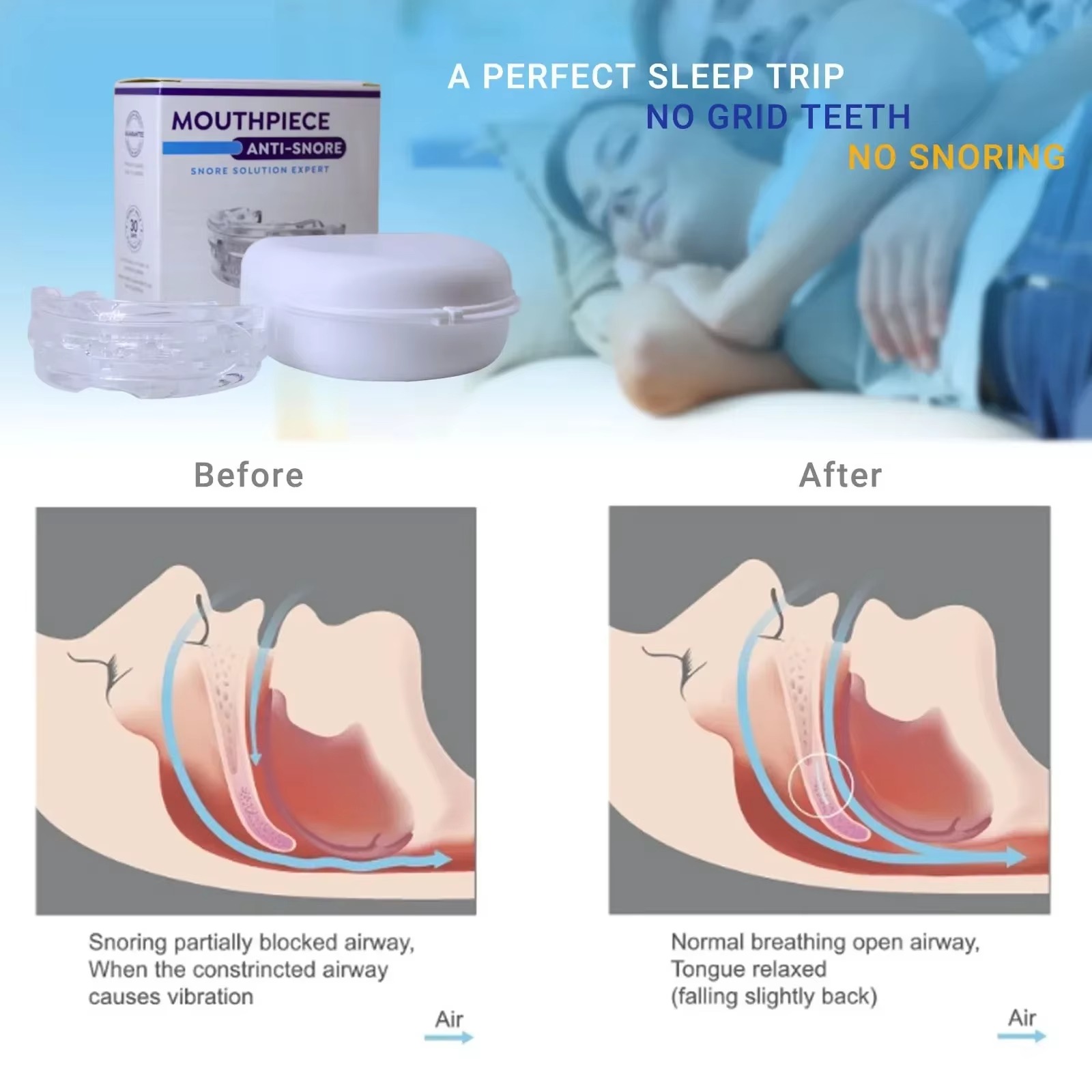1/2/3/4/5Pcs,Anti-Snoring Teet - Dental Guard Night 评论和价格