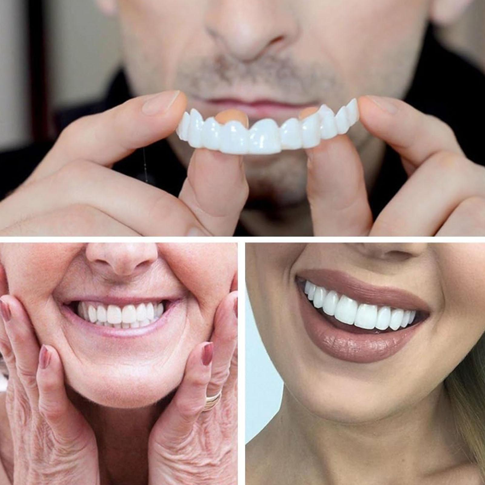 2pcs Men Women Temporary Teeth - Teeth Whitening Veneers 评论和价格